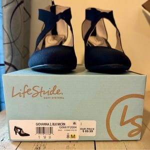 Sz 8 Lifestride Giovanna 2 Black Pumps